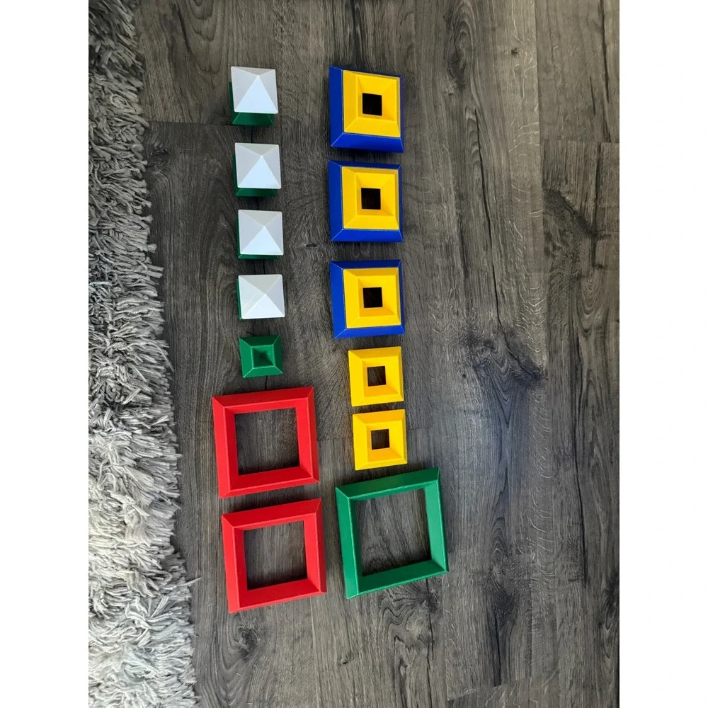 Wedgits Building Blocks Starter Tote Set and Transparent Blocks - Picture 5 of 8